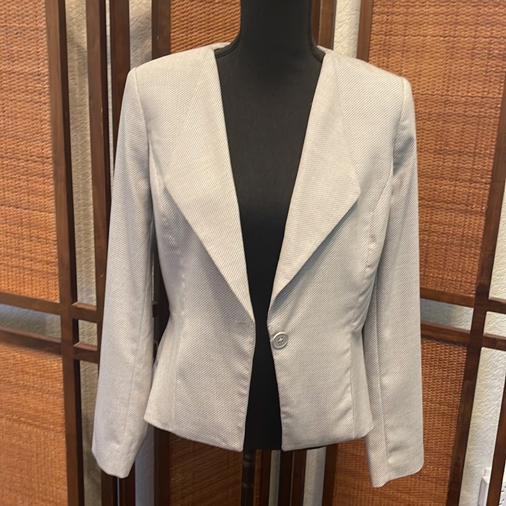 NWT WHBM Herringbone Suiting Blazer - SZ 6